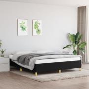 vidaXL Sängram utan madrass svart 180x200 cm tyg