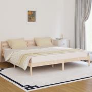 vidaXL Sängram massiv furu 200x200 cm