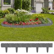 vidaXL Rabattkant plast stendesign 41 st 10 m