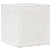 vidaXL Förvaringslåda med lagring Vit 55 x 53 x 57 cm Polypropylen