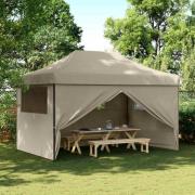 vidaXL Partytält Taupe 292 x 440 x 315 cm Oxford Tyg