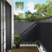 vidaXL Balkong Skärm Antracit 120 x 200 cm PU-belagt oxford alu