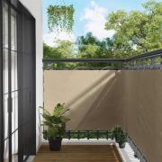 vidaXL Balkong Skärm Beige 110 x 300 cm Oxford Tyg