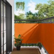 vidaXL Balkong Skärm Orange 110 x 1000 cm Oxford Tyg