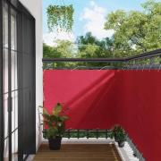 vidaXL Balkong Skärm Vinröd 120 x 700 cm PU-belagt oxford alu