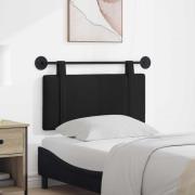 vidaXL Hängande Huvudgavel Väggmonterad Svart 90 x 55 x 5 cm tyg