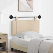 vidaXL Hängande Huvudgavel Väggmonterad Kräm 90 x 55 x 5 cm tyg