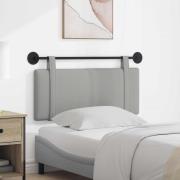 vidaXL Hängande Huvudgavel Väggmonterad Moln Grå 110 x 55 x 5 cm tyg