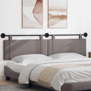 vidaXL Hängande Huvudgavel Väggmonterad Taupe 210 x 55 x 5 cm tyg