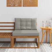 vidaXL Utomhus Mellansoffa Naturfärg