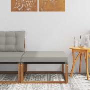 vidaXL Utomhuspall Massivt Akaciaträ Naturfärg