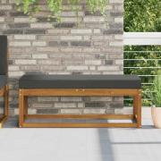 vidaXL Utomhus sitskudde Antracit 115 x 40 x 8 cm 100% Polyester