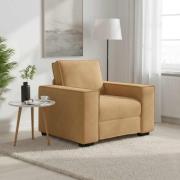 vidaXL Soffstol brun 100x78x84 cm sammet