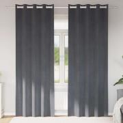 vidaXL Mörkläggningsgardiner 2 pcs Ljusgrå 140 x 260 cm Sammet