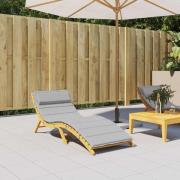 vidaXL Dyna till solsäng grå 180x60x4 cm oxfordtyg