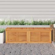 vidaXL Trädgårdslåda med påse 175x50x55 cm massiv teak