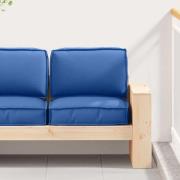 vidaXL Pallkuddset 2 pcs Kungsblå Oxford Tyg