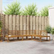 vidaXL Utomhussoffset 4 Stycke Naturfärg Massivt Akaciaträ