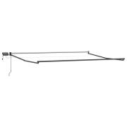 vidaXL Elektrisk utdragbar markisram Antracit 4 × 3 m Aluminium