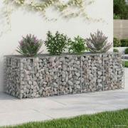 vidaXL Gabion upphöjd säng Silver 180 x 60 x 55 cm Galvaniserat Stål