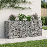 vidaXL Gabion upphöjd säng Silver 170 x 50 x 80 cm Galvaniserat Stål