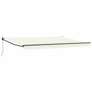 vidaXL Manuell Utdragbar Markis Kräm 4 x 2 m