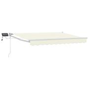 vidaXL Manuell utdragbar markis med LED-lampor 3,5 x 2 m
