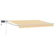 vidaXL Manuell utdragbar markis med LED-lampor 3,5 x 2,5 m