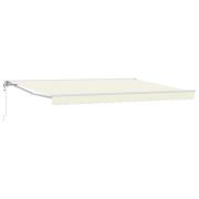 vidaXL Elektrisk Retraktabel Markis Kräm 4 × 3 m