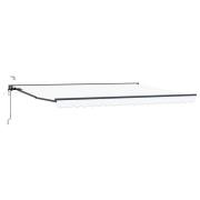 vidaXL Elektrisk Retraktabel Markis Vit 4 x 2 m