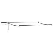 vidaXL Elektrisk utdragbar markisram Antracit 4 × 3 m Stål