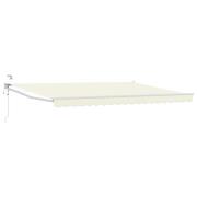 vidaXL Elektrisk Retraktabel Markis Kräm 4,5 × 3 m