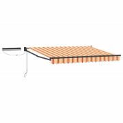 vidaXL Elektrisk Retraktabel Markis Flerfärgsdesign 3,5 x 2 m