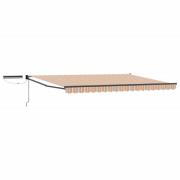 vidaXL Elektrisk Retraktabel Markis Blå, Orange, Antracit 4 × 3 m