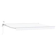 vidaXL Elektrisk Retraktabel Markis Vit 4 x 2 m