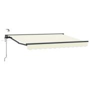 vidaXL Elektrisk Retraktabel Markis Kräm 2,5 x 2 m