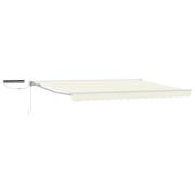 vidaXL Elektrisk Retraktabel Markis Kräm 4,5 × 3 m