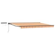 vidaXL Elektrisk Retraktabel Markis Gul och Orange 4,5 × 3 m