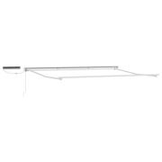 vidaXL Elektrisk utdragbar markisram Vit 5 x 3 m Stål