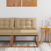 vidaXL Sektionell Soffa Enheter Massivt Akaciaträ och Textilene