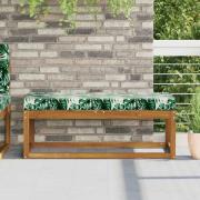 vidaXL Utomhus sitskudde Tropiska Blatt 111,5 x 40 x 8 cm