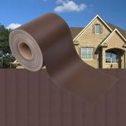 vidaXL Insynsskydd för trädgården PVC 70x0,19 m brun