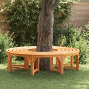 vidaXL Trädbänk 2 pcs Naturfärg 160 x 80 x 45cm Massiv Eukalyptus Trä