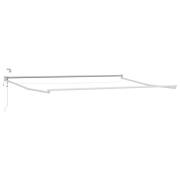vidaXL Elektrisk utdragbar markisram Vit 4 × 3 m Aluminium