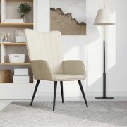 vidaXL Vilstol gräddvit sammet