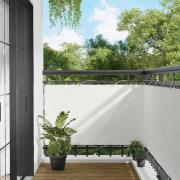 vidaXL Balkong Skärm Vit 100 x 400 cm Oxford Tyg