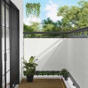 vidaXL Balkong Skärm Vit 110 x 800 cm Oxford Tyg