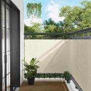 vidaXL Balkong Skärm Kräm 110 x 800 cm Oxford Tyg