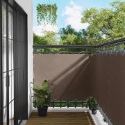 vidaXL Balkong Skärm Taupe 110 x 400 cm Oxford Tyg