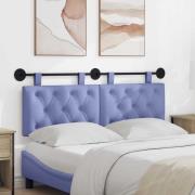 vidaXL Hängande sänggavel Jeansblå Tyg